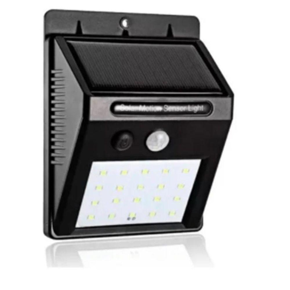 Luminária Solar Arandela A Prova De Agua Iluminar Jardins - 1