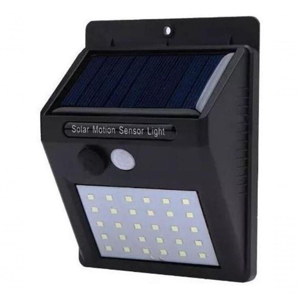Luminária Solar Arandela 30 Leds Sensor - Ilumine Espaços - 1