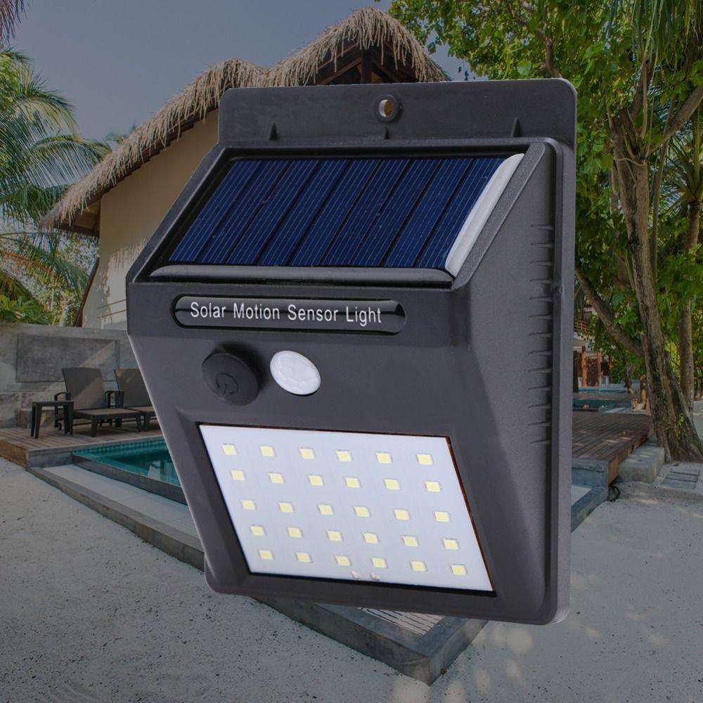 Luminaria Solar Jardim Parede 30 Led Sensor Movimento Gt512 - 9