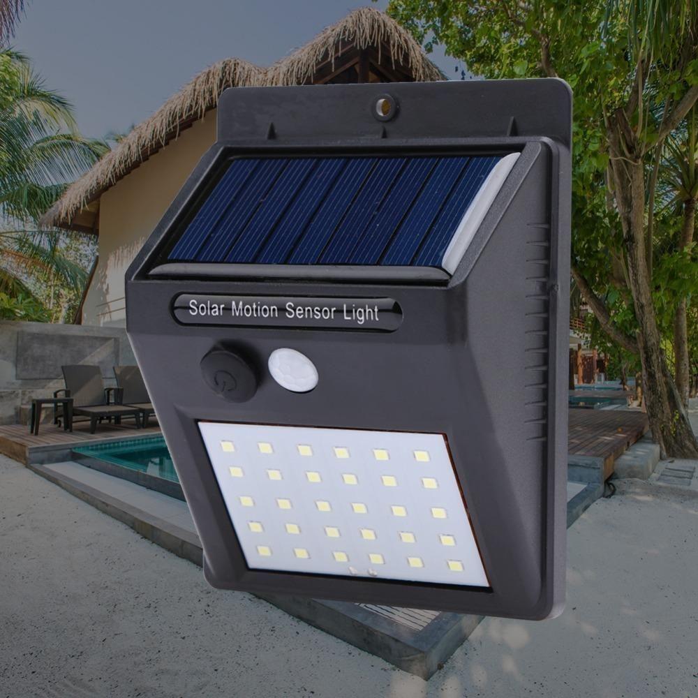 Luminária Solar De Parede 30 Leds Acendimento Automático - 4