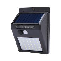 Luminária Solar De Parede 30 Leds Acendimento Automático - 1