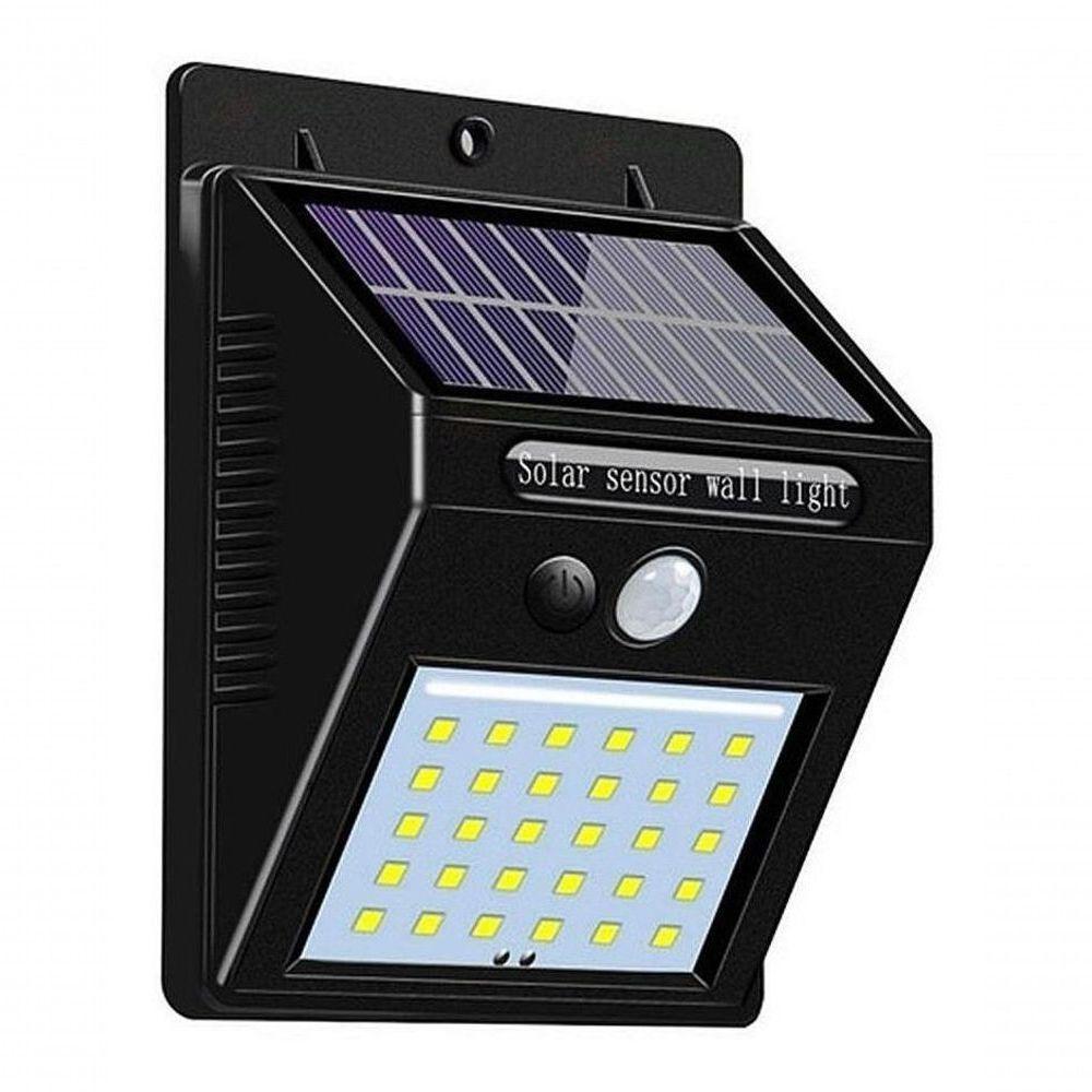Luminária Solar Arandela Kit 2 - 30 Led Sensor De Presença - 2