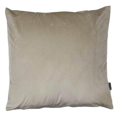 Capa Para Almofada Veludo Liso 45cm X 45cm Bege