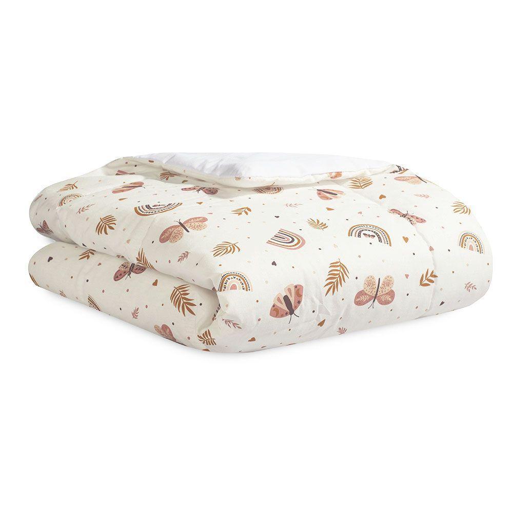 Edredom Dupla Face Para Berço Percal 200 Fios 100% Algodão 1 Peça - Hippie Chic - 1