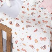 Edredom Dupla Face Para Berço Percal 200 Fios 100% Algodão 1 Peça - Hippie Chic - 2