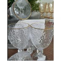 Taça De água Cristal Com Fio De Ouro 320 Ml - Lyor - 3