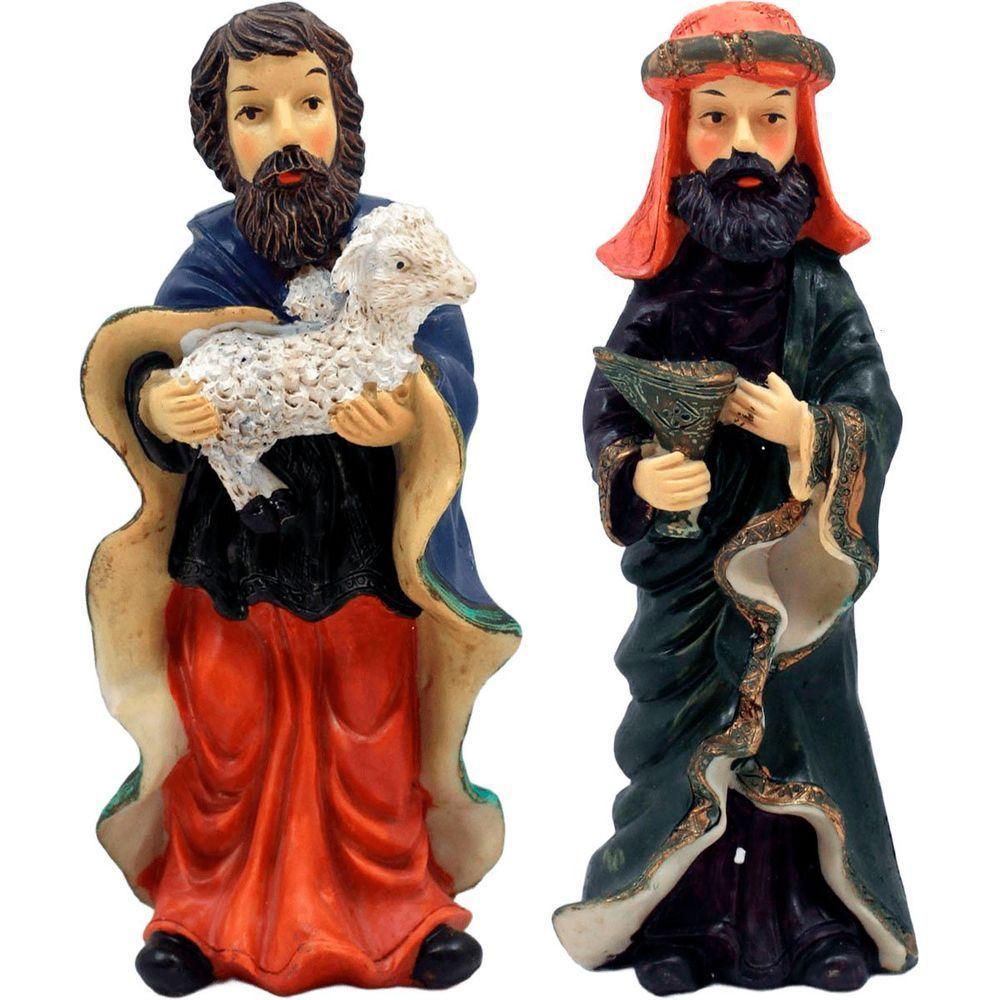 Presépio Natalino Estatueta Nascimento De Jesus Com 11 Peças - 4