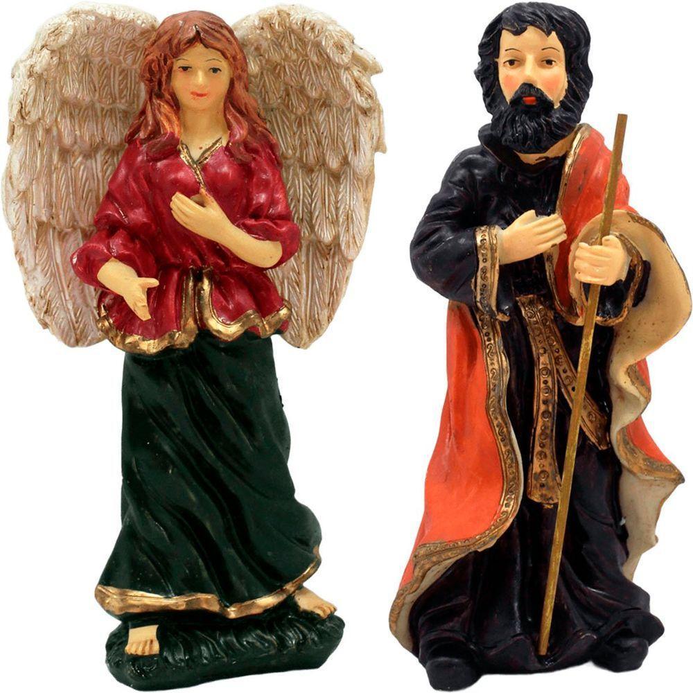 Presépio Natalino Estatueta Nascimento De Jesus Com 11 Peças - 5