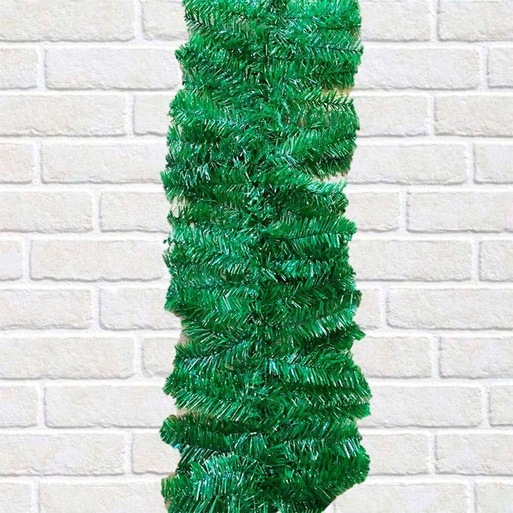 Festão Aramado Verde Decoração Natal Com 2 Metros 200 Galhos - 4