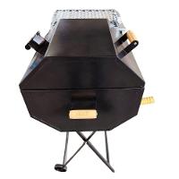 Churrasqueira A Carvão Meia Bafo Premium Com Suporte Móvel Preto - 2