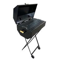 Churrasqueira A Bafo Grill Extra Grande Premium A Carvão Com Suporte Preto - 1