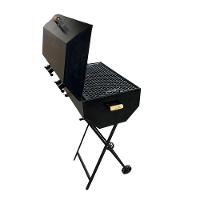 Churrasqueira A Bafo Grill Extra Grande Premium A Carvão Com Suporte Preto - 2