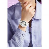 Relógio Feminino De Quartzo - à Prova D'água, Leve Com Pulseira De Silicone Branco - 2