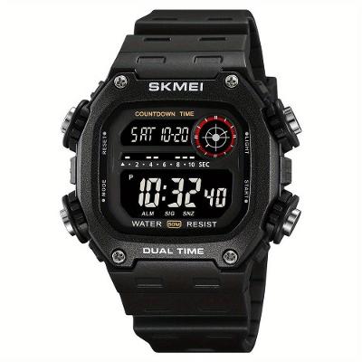 Relógio Skmei Esportivo à Prova D'água 50m Display Luminoso Preto