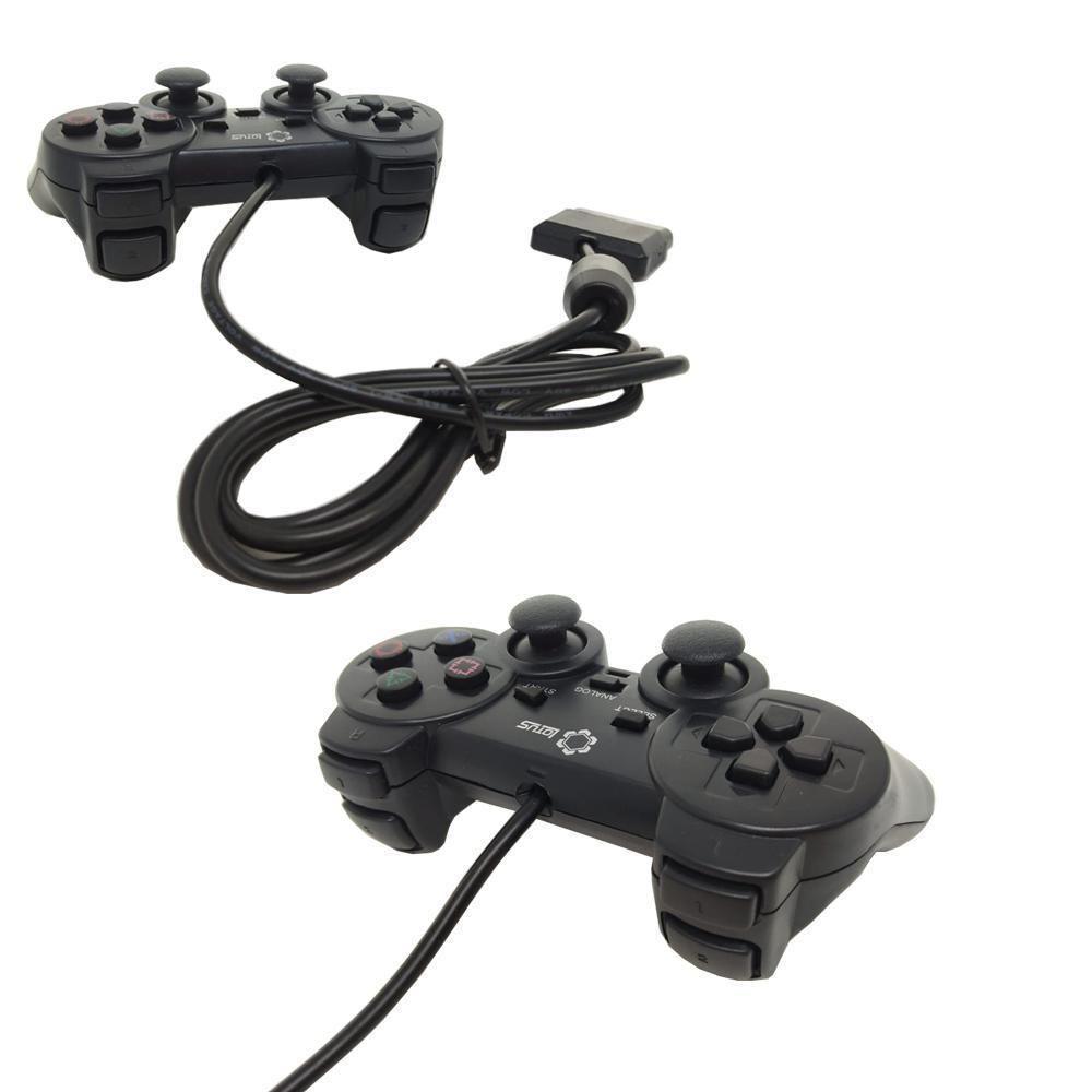 Controle Dualshock2 Com Fio Pra PS2 Preto Lotus Lt-ct007 - 2