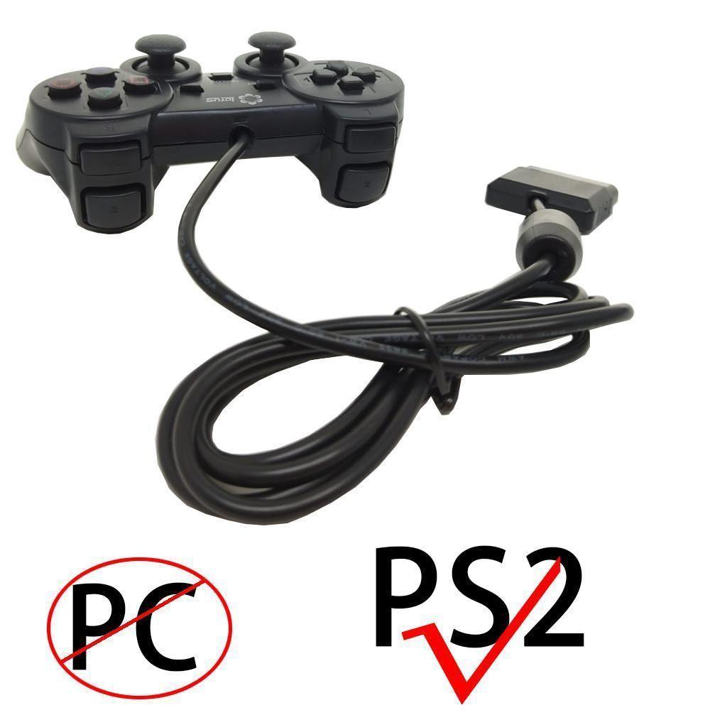 Controle Dualshock2 Com Fio Pra PS2 Preto Lotus Lt-ct007 - 4