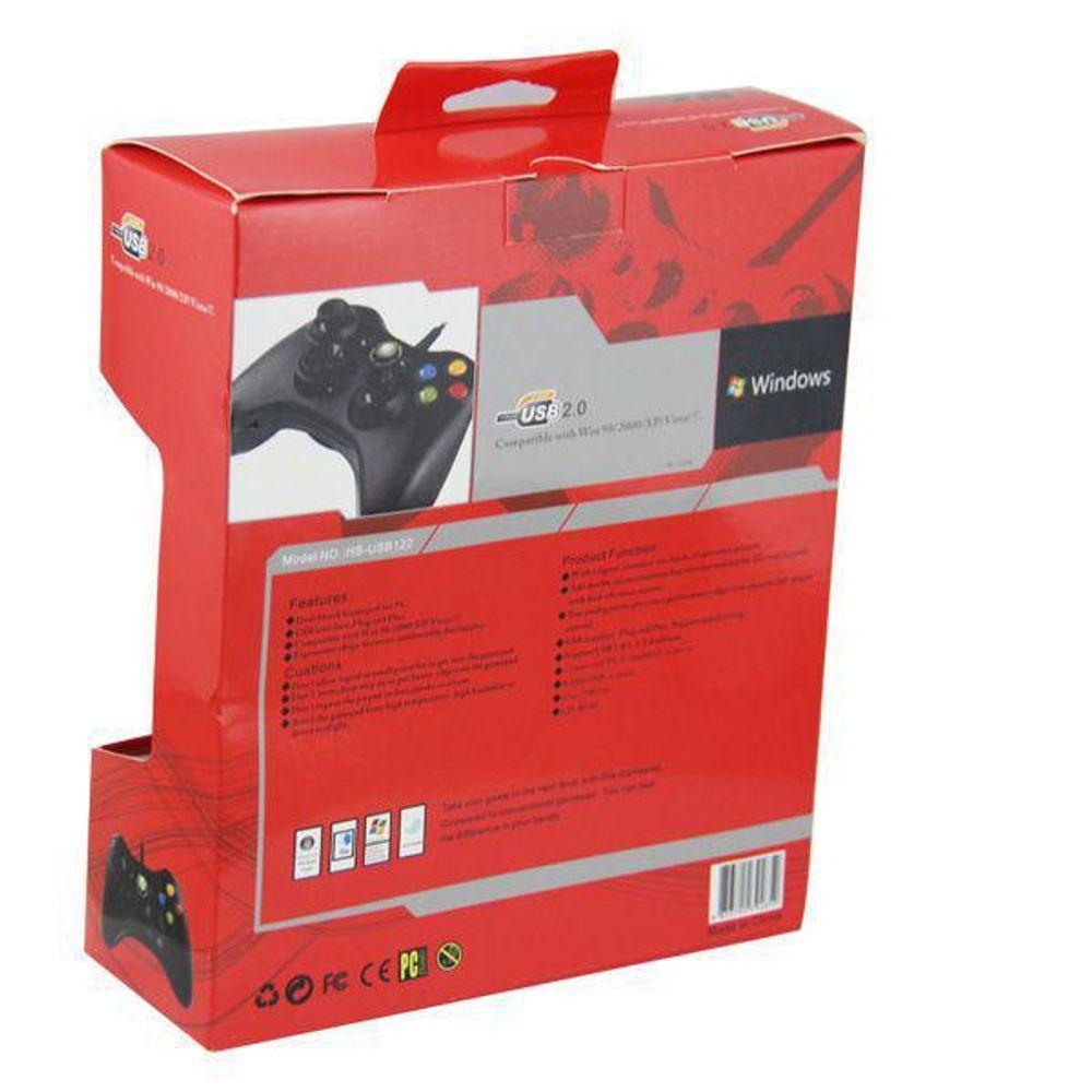 Controle Usb Com Fio Xbox 360 Para Computador Pc Notebook - 2