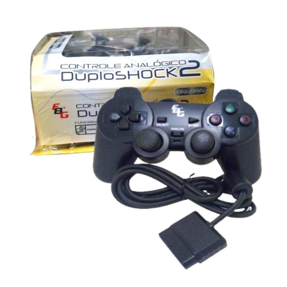 Controle Joystick Para Playstation 2 Preto Analógico Ps2 - 2