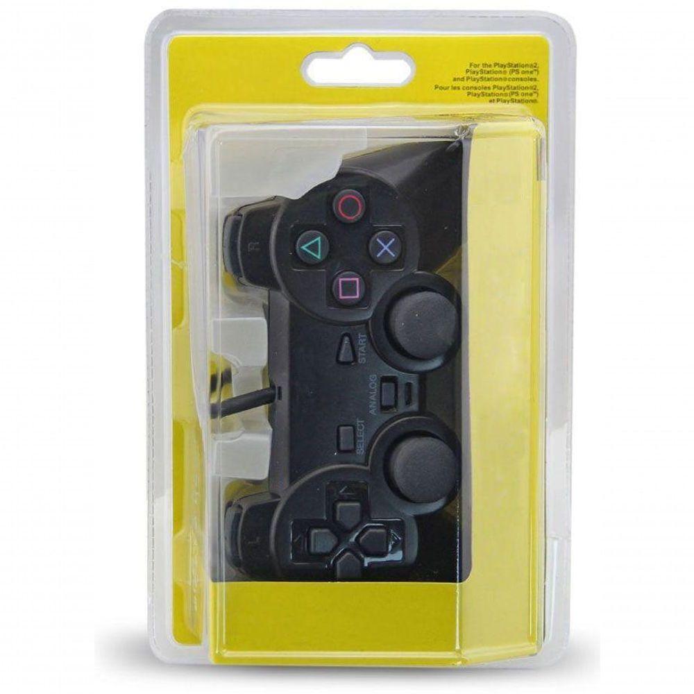 Controle Playstation 2 Dualshock 2 PS2 Slim Joystick Preto - 1