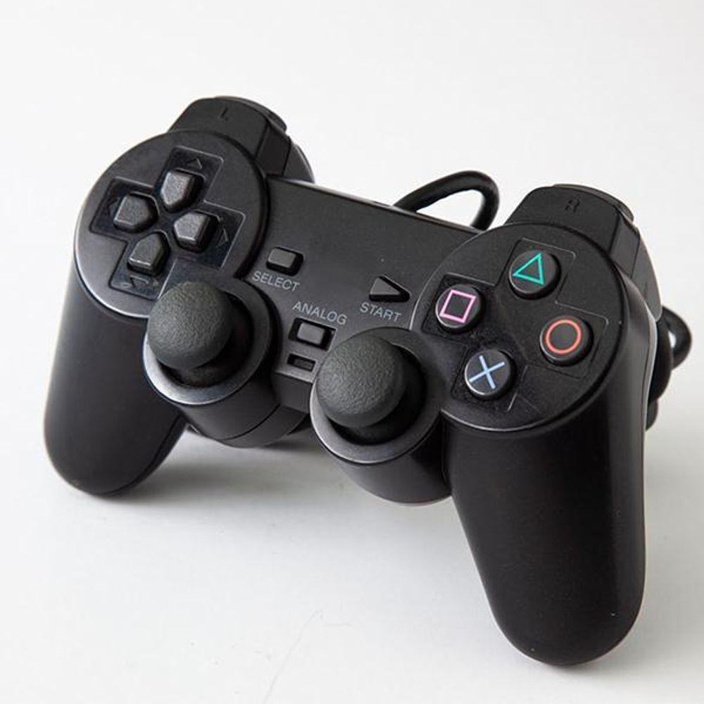 Controle De Vídeo Game PS2 Dualshock Joystick Com Fio - 1
