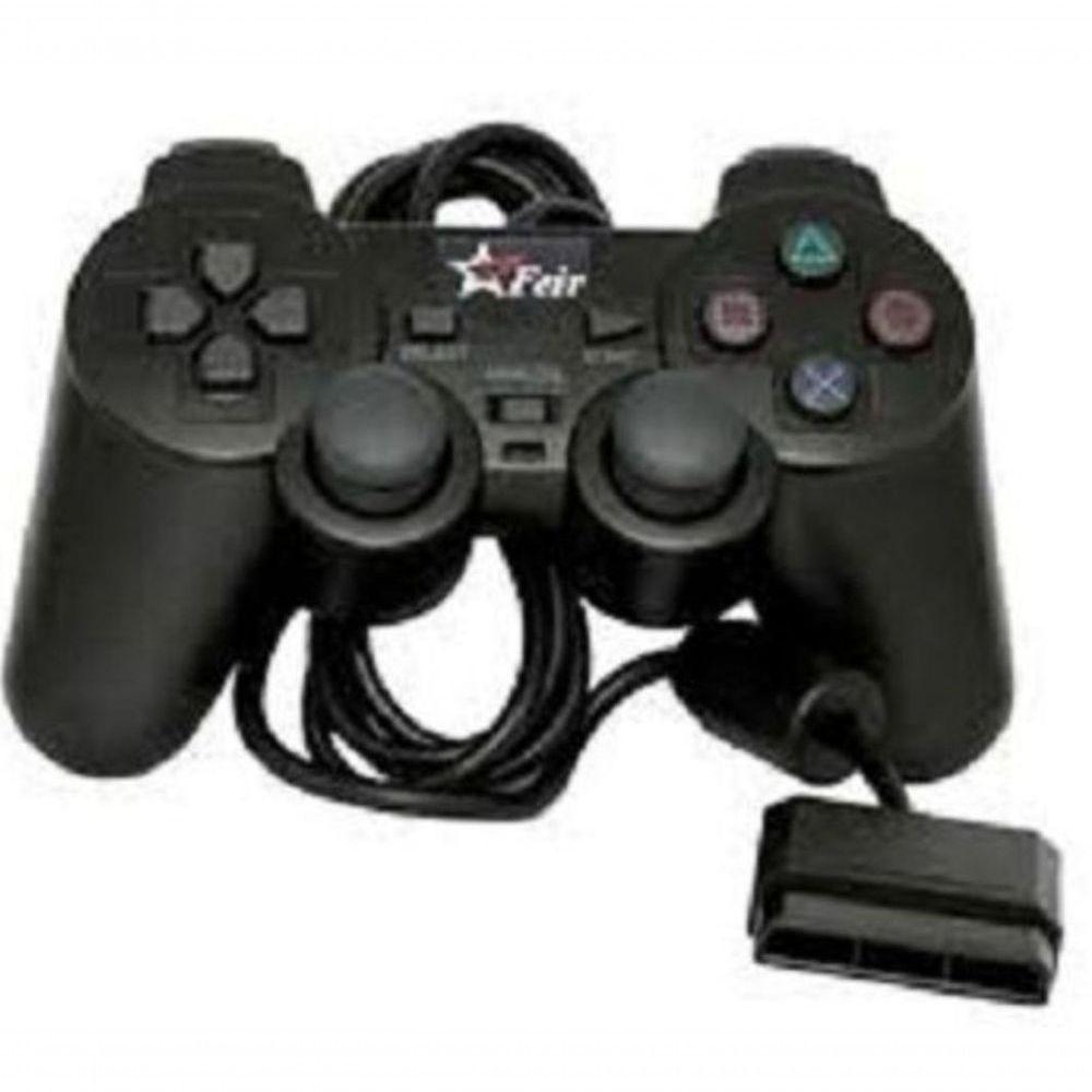 Controle De Playstation 2 Feir Com Cabo - 1