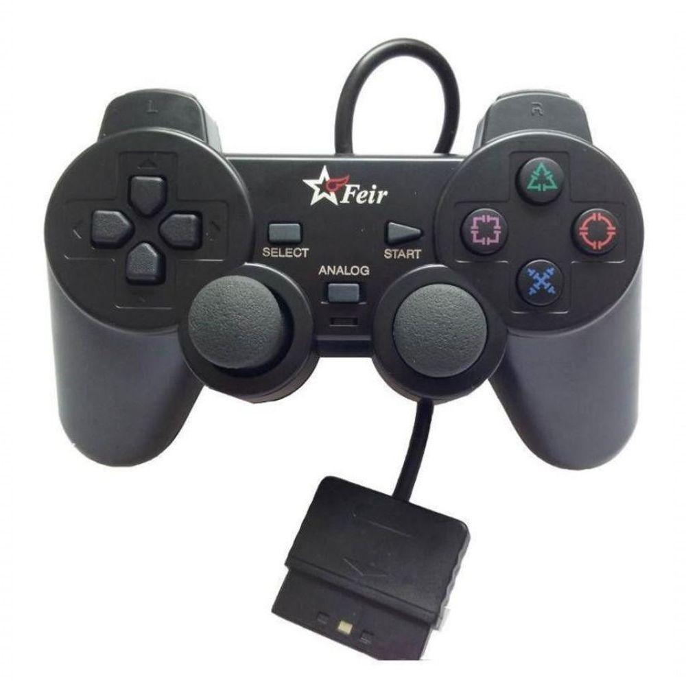 Controle De Playstation 2 Feir Com Cabo - 3
