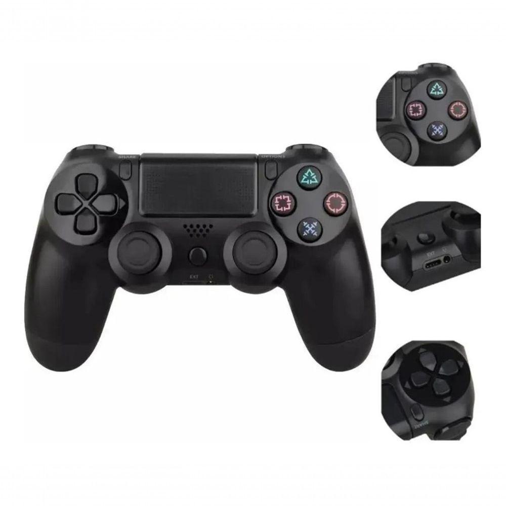 Controle PS4 Sem Fio Joystick Wireless Doubleshock Preto - 5