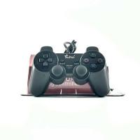 Kit 2 Controle Joystick Game PS1 PS2 Play 2 Com Fio Vibração - 3