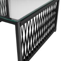 Conjunto Para área Externa De Corda Náutica Preto-azul