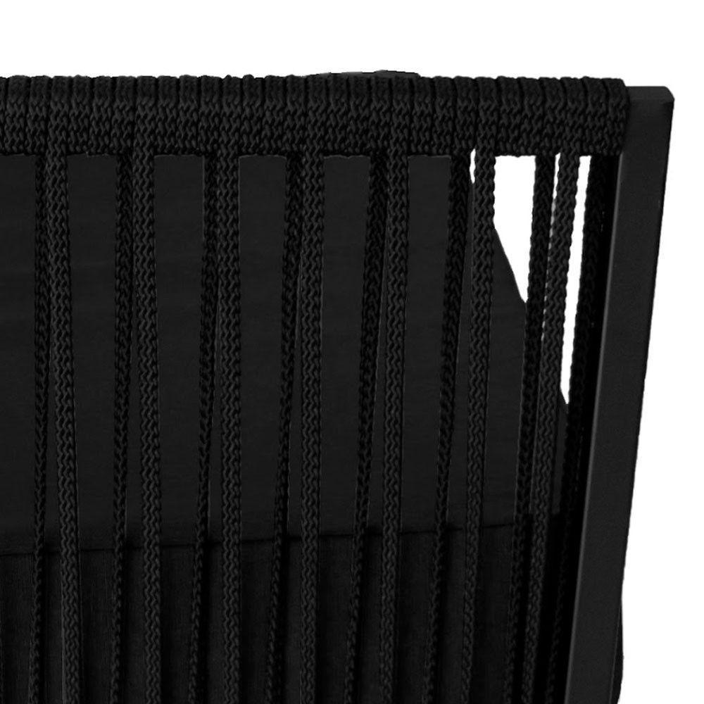 Conjunto Para área Externa De Corda Náutica Preto-preto - 3