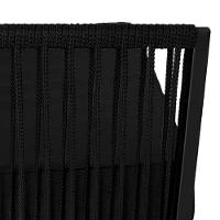 Conjunto Para área Externa De Corda Náutica Preto-preto - 3