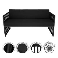 Conjunto Para área Externa De Corda Náutica Preto-preto - 7