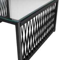 Conjunto Para área Externa De Corda Náutica Preto-marrom - 3