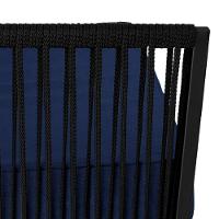 Conjunto Para área Externa De Corda Náutica Preto-azul - 2