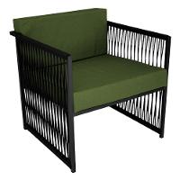 Conjunto Para área Externa De Corda Náutica Preto-verde - 3