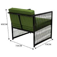 Conjunto Para área Externa De Fibra Sintética Verde - 7