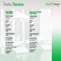 Conjunto De 2 Poltronas Em Fibra Sintética E Mesa De Centro Verde - 2