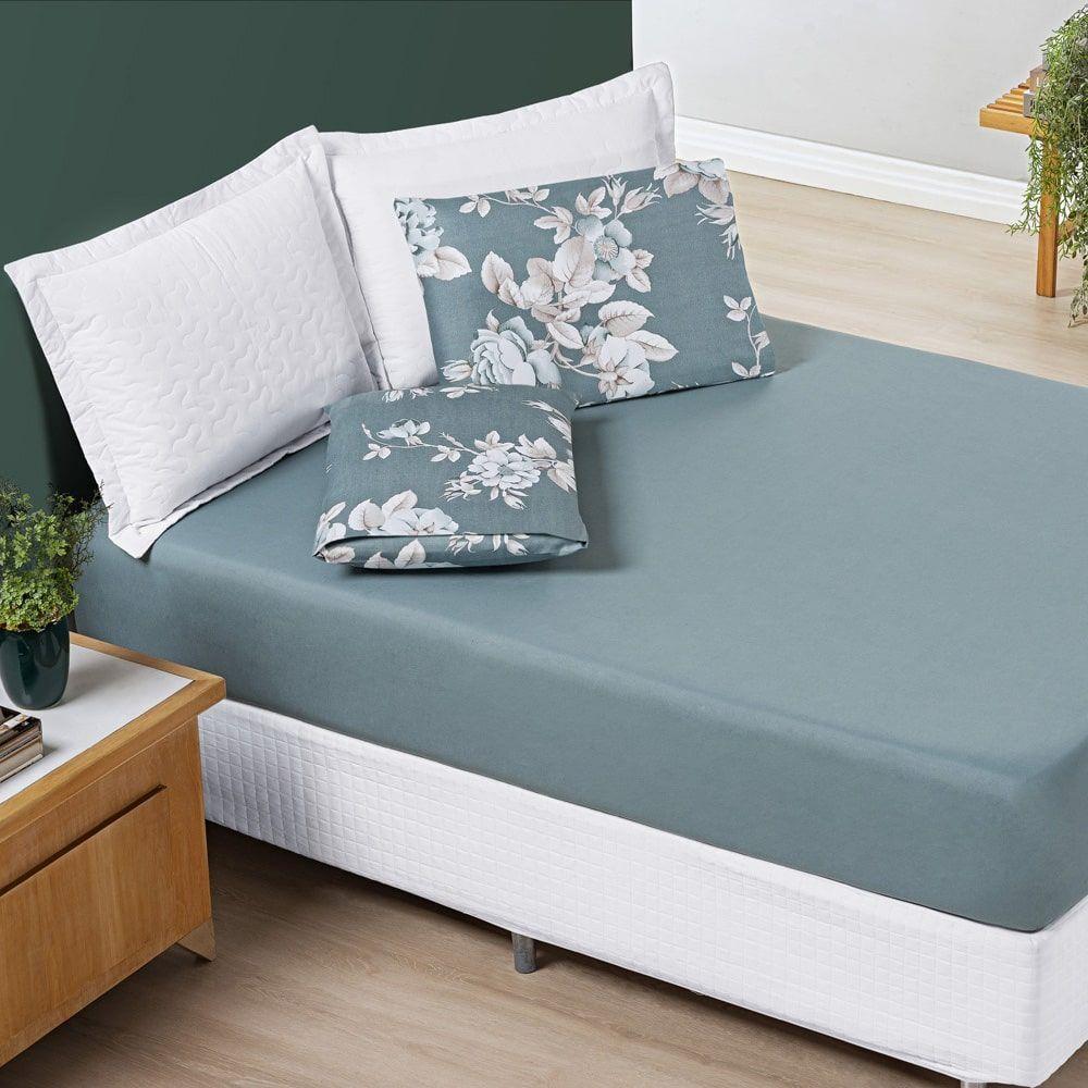 Jogo De Lençol Solteiro Alycia Micropercal 200fios 2pç Prim - 1