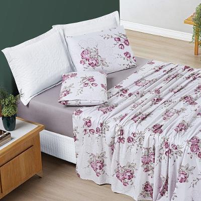 Jogo De Lençol Casal Alycia Micropercal 200fios 4pç Lil