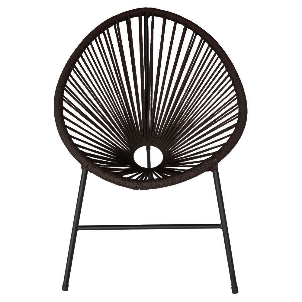 Conjunto 3 Cadeiras Para Area Externa Acapulco Aço Carbono Marrom - 7