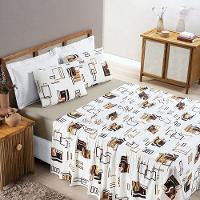 Jogo Lençol Casal Malha Milly 4 Pçs Avela