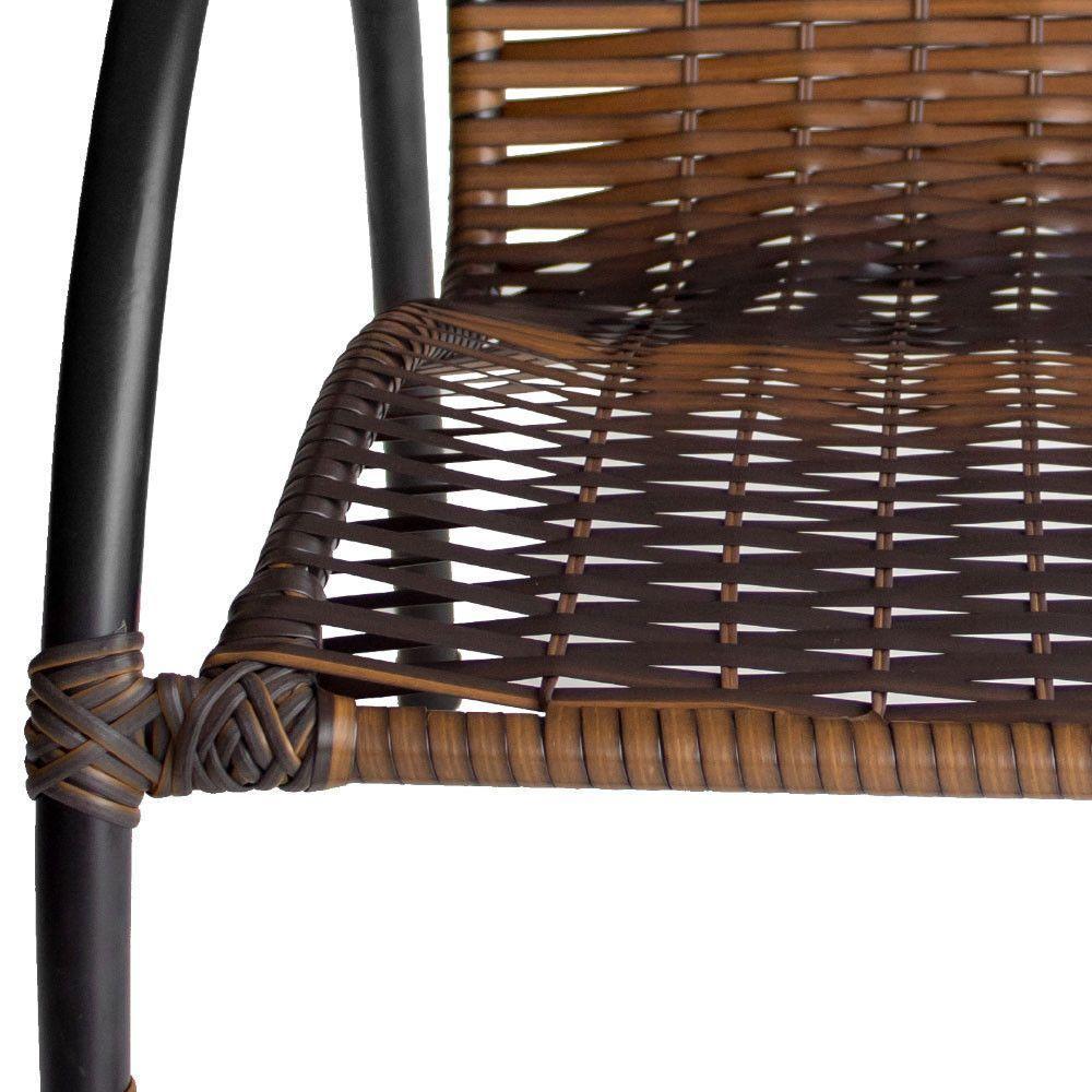 Conjunto De Mesa De Centro E 2 Cadeiras ônix área Externa Pedra Ferro - 5