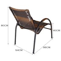 Conjunto De Mesa De Centro E 2 Cadeiras ônix área Externa Pedra Ferro - 6