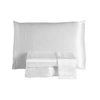 Jogo De Lençol Arya Queen 4 Peças Cetim Charmousse Brilhante Macio - Branco - 6