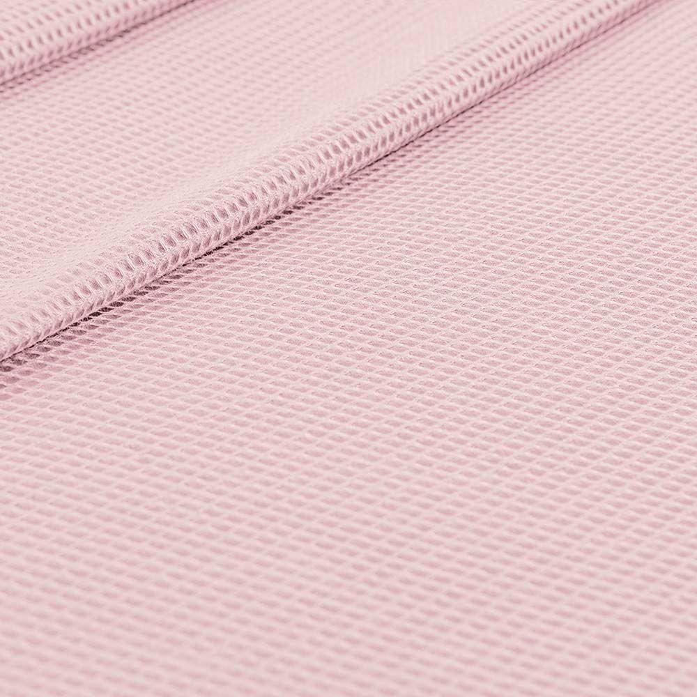 Kit Cobre Leito Colcha Sorento Casal 3 Peças Piquet 100% Algodão Premium - Rosa - 4