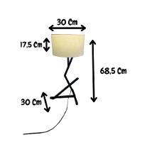 Luminária De Mesa Quarto Escritório Leitura Decoração Bali - 2