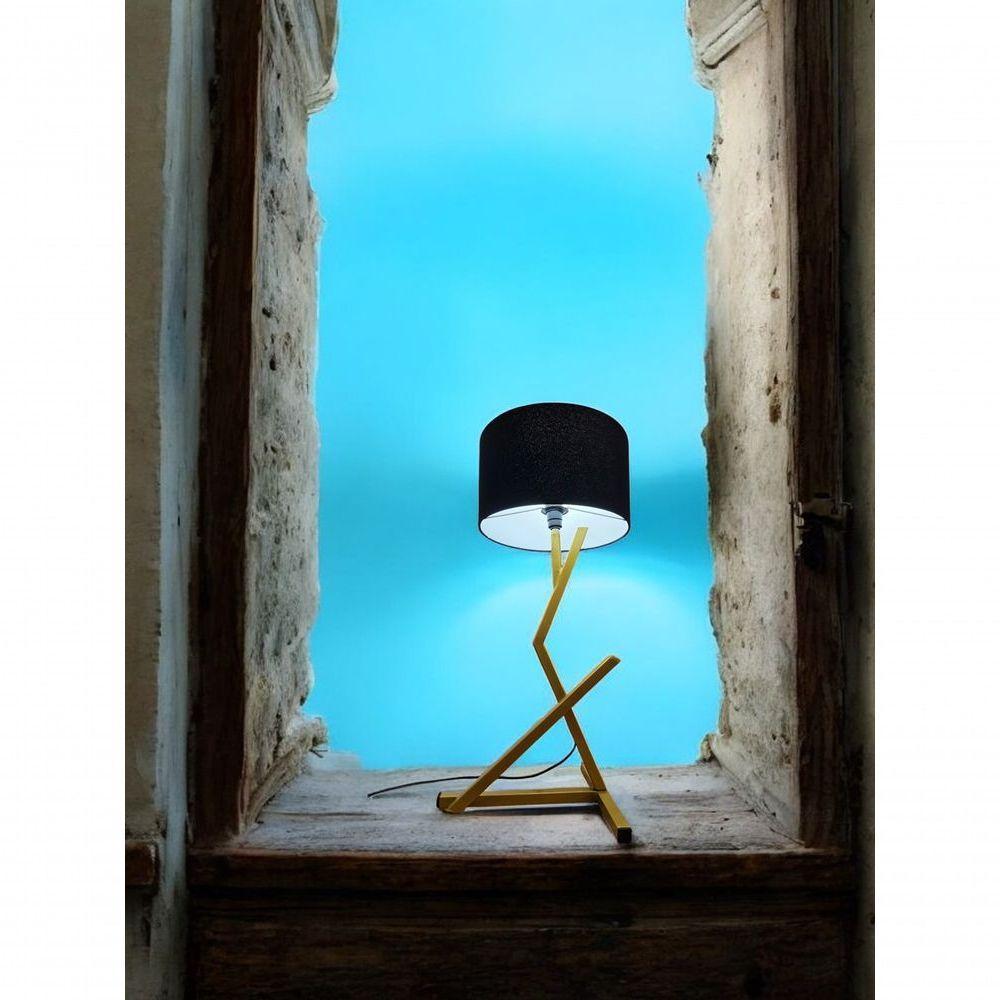 Luminária De Mesa Quarto Sala Escritório Dourado Bali - 6