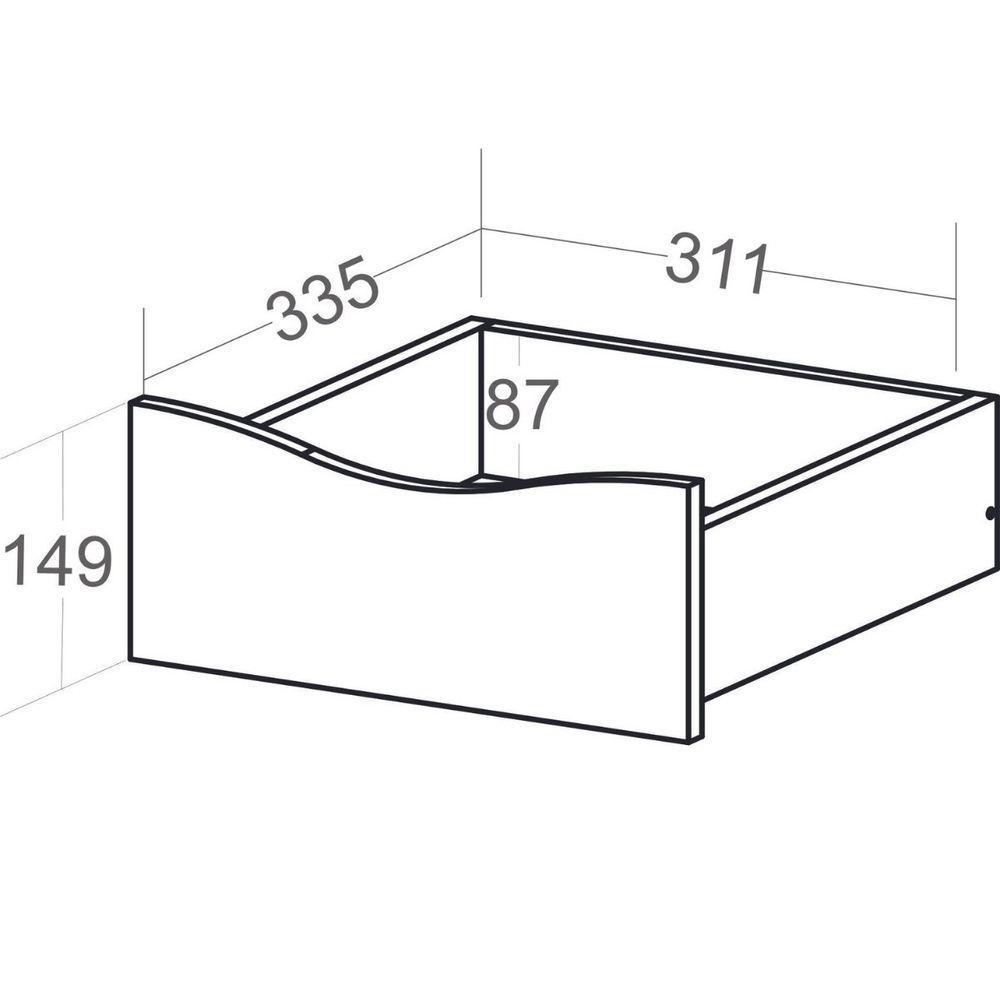 Gaveteiro Bit Para Escritório Com 4 Gavetas Preto - 10