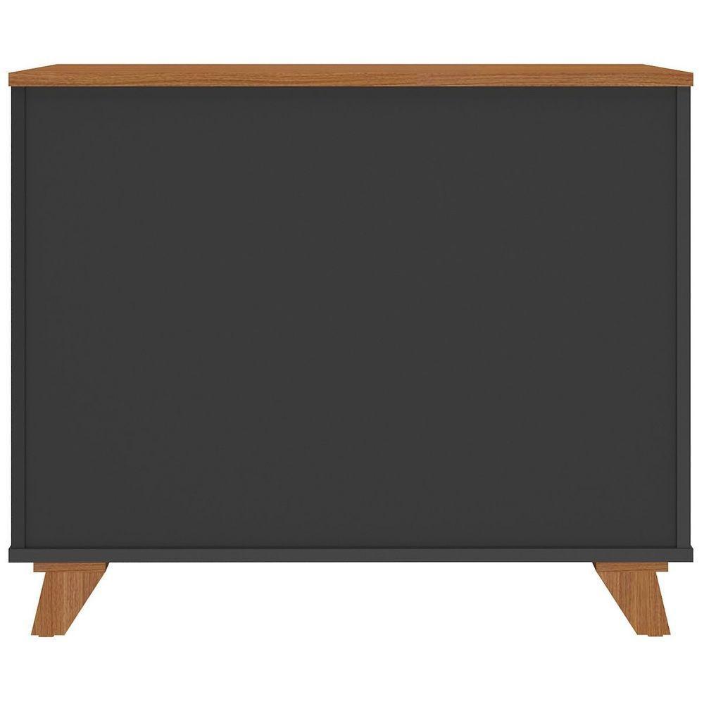 Balcão Gaveteiro Com Porta Lugano Freijó/preto - 6