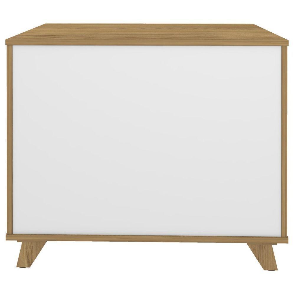 Balcão Gaveteiro Com Porta Lugano Olmo/branco - 4